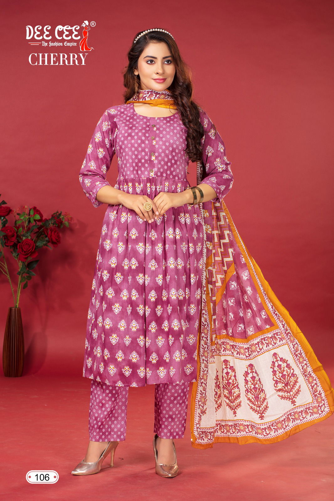 Cherry By Deecee Cambric Cotton Printed Kurtis With Bottom Dupatta Wholesale Shop In Surat